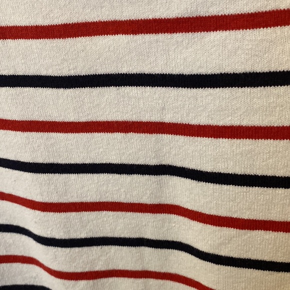 COPY - WOMEN STRIPED BOAT NECK LONG SLEEVE T-SHIRT - Picture 3 of 4